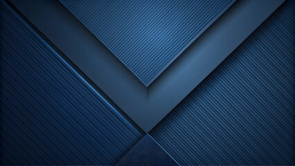 Elegant dark blue paper background with layered line triangle texture, modern, dark blue, paper,...