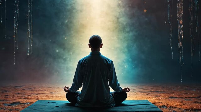 meditation in the lotus position