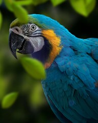 blue and yellow macaw