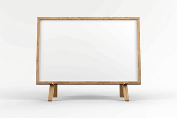 a clear white board on white background