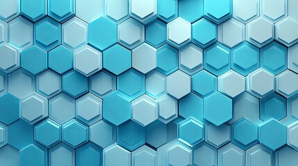 Naklejka premium blue hexagon background