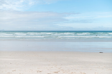 Perfect beach and sea horizon 