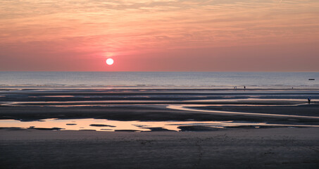 Serene Sunset at Low Tide
