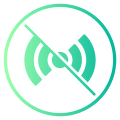 no signal gradient icon