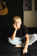 boy sitting on the floor