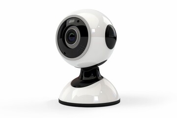 White background isolated web camera