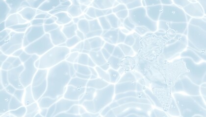 Obraz premium Realistic Transparent Water with Ripples and Bubbles, Ai generated Images