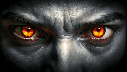 Sinister glowing eyes in bright light, sinister, eyes, glowing, bright, colors, spooky, halloween, mystery, watching