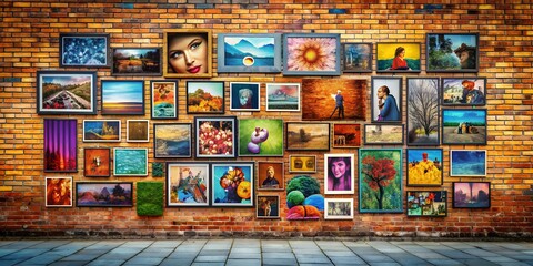 Fototapeta premium A picture on a wall informative Vibrant engaging Generative AI