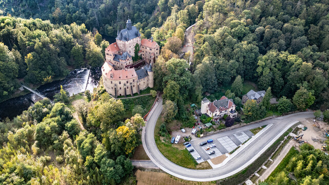 Burg Kriebstein in Sachsen mit Burgberg