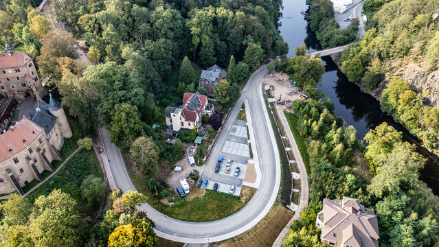 Burg Kriebstein in Sachsen mit Burgberg