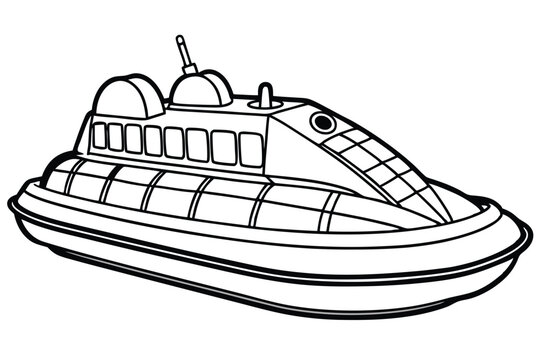 recommend clip art: Hovercraft vector vector silhouette
