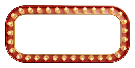 Retro style cinema sign banner