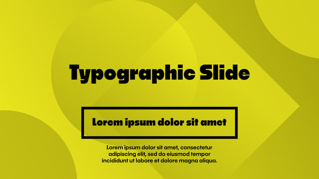 Typographic Slide | Inspiring Typography Designed for Educational Content