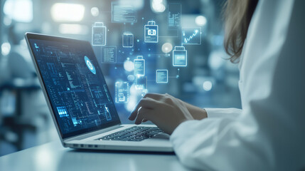 Digital Healthcare Security System on Virtual Interface