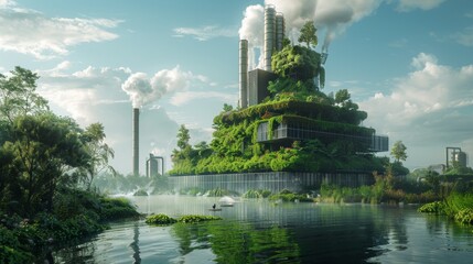 Create an image of a research facility developing innovative technologies