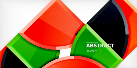 Triangle circles background. Vector Illustration For Wallpaper, Banner, Background, Card, Book Illustration, landing page