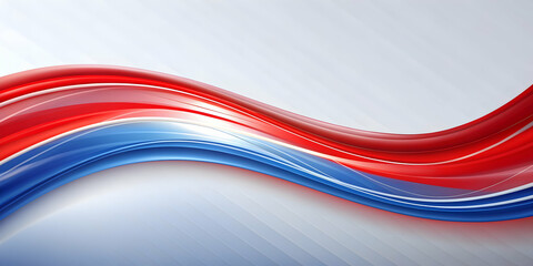 Abstract background with curved lines in red, white, and blue gradient, abstract, background, curves, lines, red, white