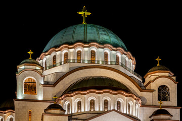 Obraz premium Europe, Serbia, Belgrade, Cathedral of Saint Sava or Cathedral of Saint Sava,