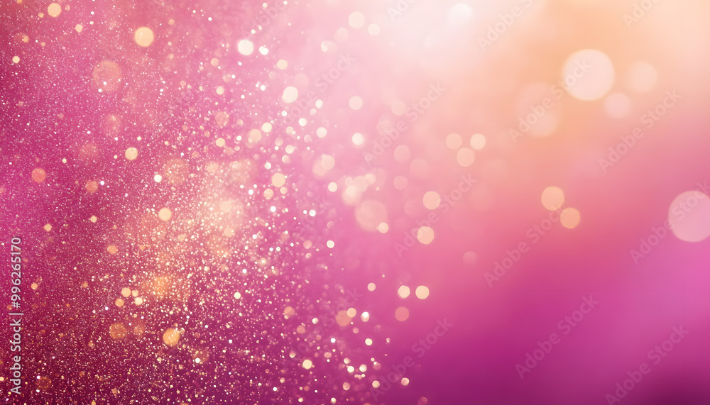 Canvas Prints a digital image with a pink gradient background and a sprinkling of glittery sparkle in the upper le