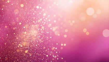 a digital image with a pink gradient background and a sprinkling of glittery sparkle in the upper left corner