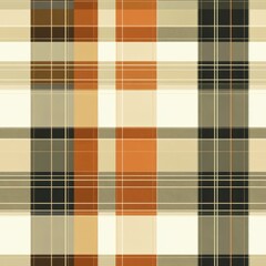 Obraz premium Vintage Plaid Pattern in Warm Earthy Tones