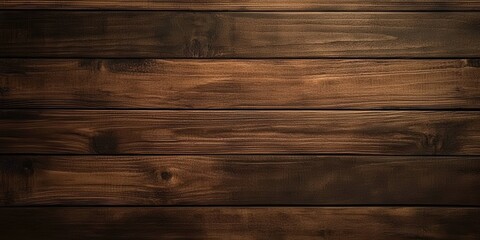 Fototapeta premium Dark Brown Wooden Textured Background for Design