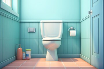 Toilet bathroom architecture convenience.