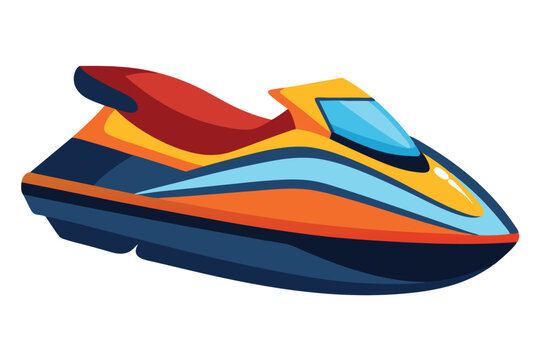 recommend clip art: Jet ski vector illustration