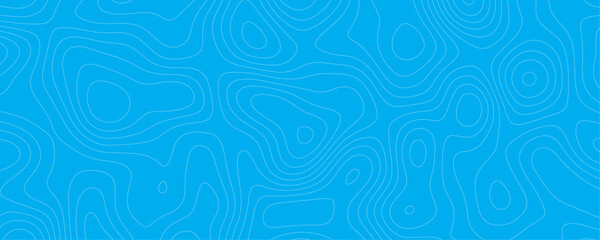 Digital Terrain Map Design Featuring Geometric Contours and Ocean Depths for a Blue Navigation and Marine Concept
