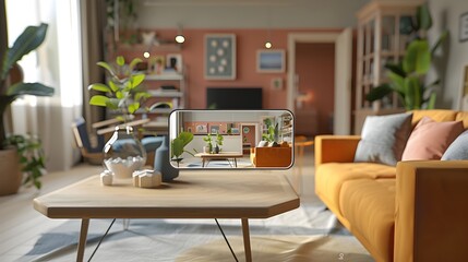 Furniture Store s Virtual Room Setup Allows Customers to Visualize Pieces in Their Homes Using Augmented Reality for a Smart Retail Experience
