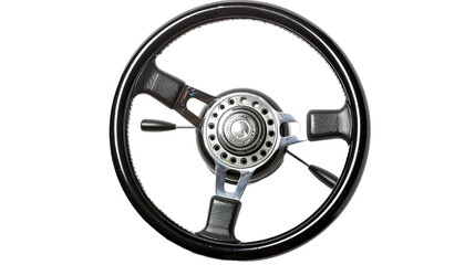 Naklejka premium Steering Wheel isolated on transparent background, png