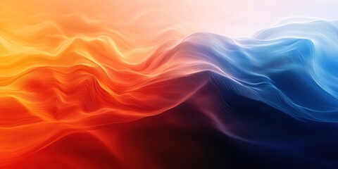 Fototapeta premium Wavy background with glowing colors. Texture abstract banner. Ai Generative