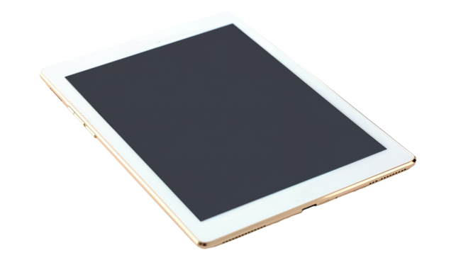 Tablet isolated on transparent background, png