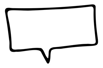 手書きの吹き出しのイラスト