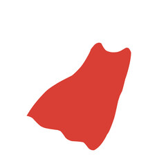 Red hero cape