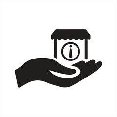 Information point icon. Customer service icon