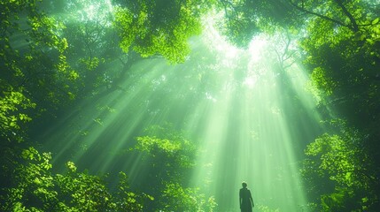 Obraz premium Forest Light