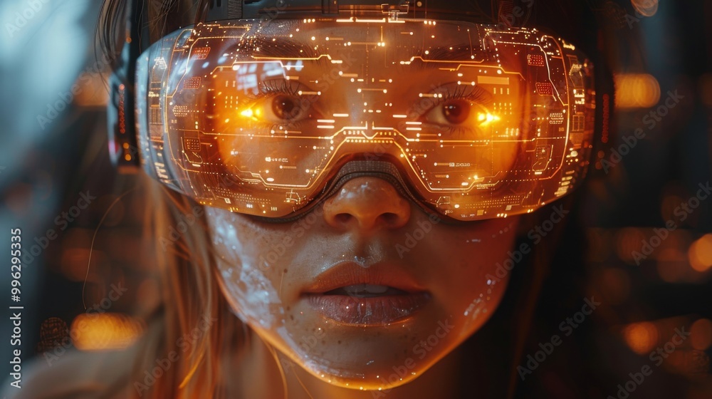 Poster craft an innovative setting where spinning holograms serve as interfaces for users interacting with 