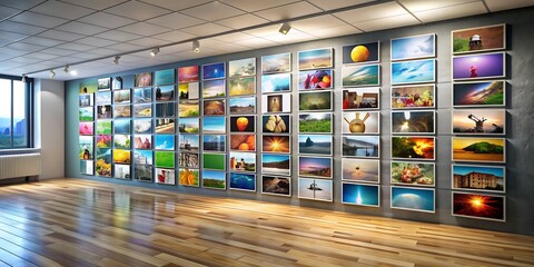 A picture on a wall informative Vibrant engaging AI-Created Content