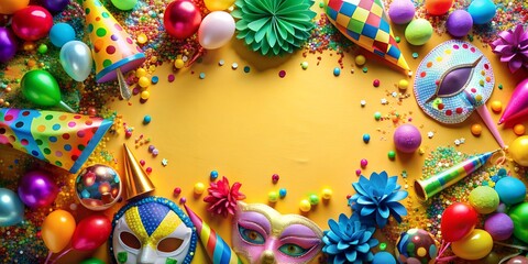 Party Fete Karneval Geburtstag  Dekoration AI-Generated Content