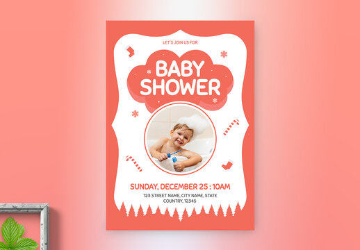 Baby Shower Flyer Template