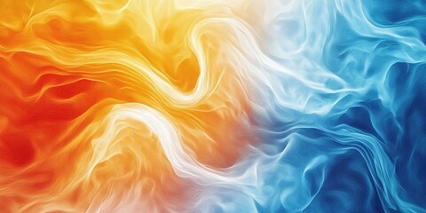 Obraz premium Wavy background with glowing colors. Texture abstract banner. Ai Generative