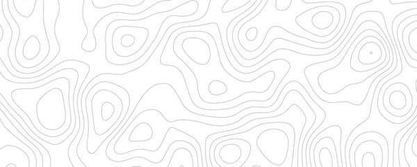 Topography Design Featuring Geometric Contour Lines and Seamless Grid Patterns for a Physical Geography and Hiking Map
