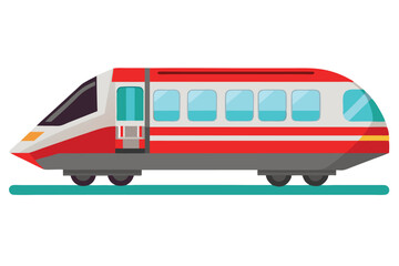  Monorail vector illustration isolated on a white background