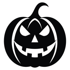Halloween Pumpkin Silhouette Vector