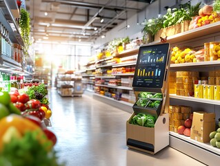 Smart Grocery Store with Automated Vending Machine.