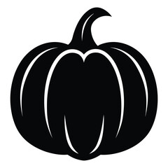 Halloween Pumpkin Silhouette Vector