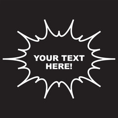 Editable Speech Bubbles. Vector illustration. EPS 10/AI