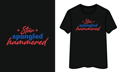 Star Spangled Hammered T-Shirt Design